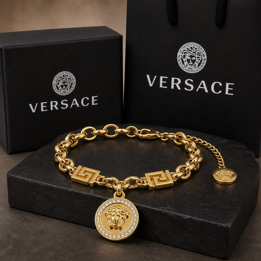 Versace Bold Statement Bracelet Style 2 | New with Box - Picture 5 of 9